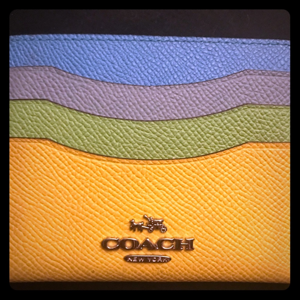 Authentic coach card holder